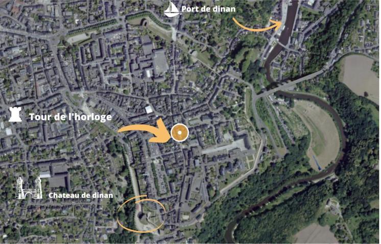 Ohara Apartman Dinan Kültér fotó